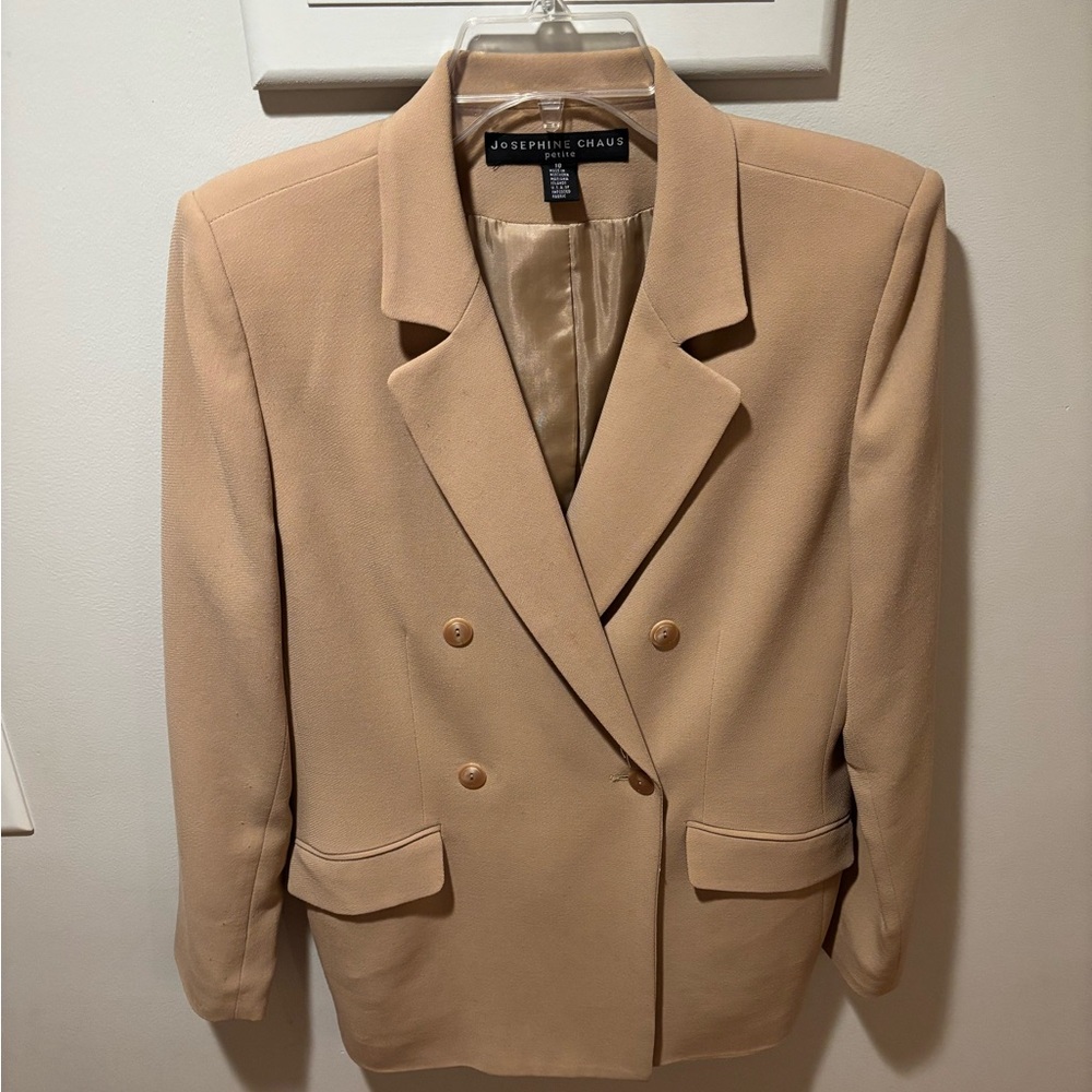 Chaus Wool Camel Blazer